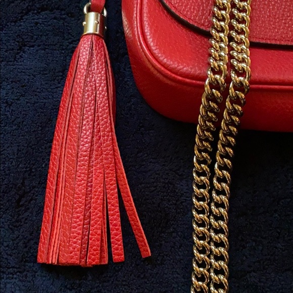 HP!! EUC🔥GUCCI Soho CHAIN Medium Crossbody - Picture 4 of 8